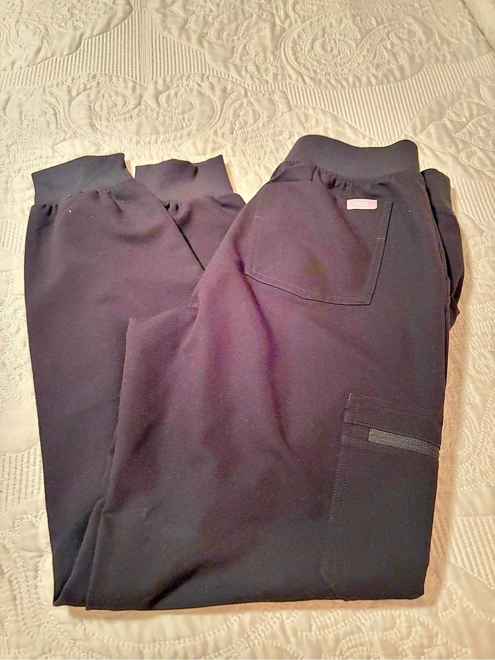 FIGS Zamora Jogger Scrub Pant Black Small